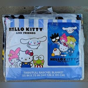 HELLO KITTY AND FRIENDS TWIN / FULL BLANKET